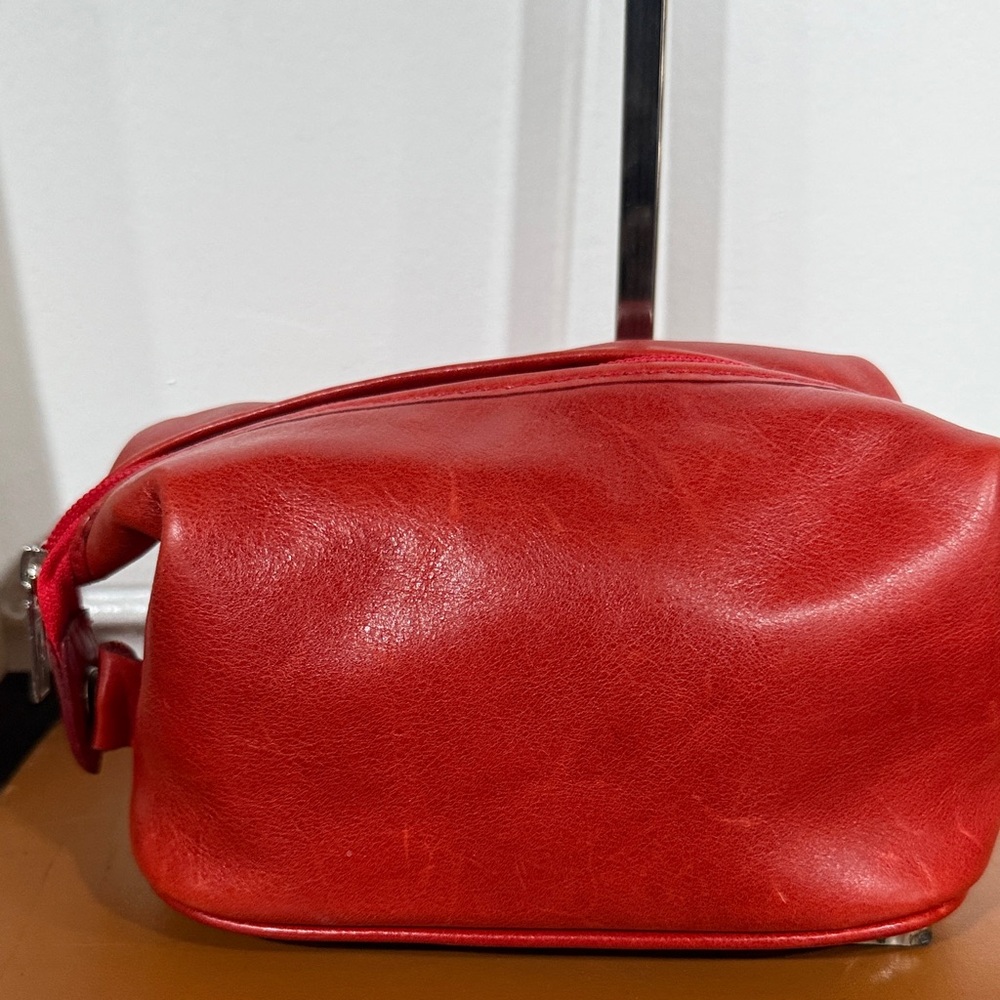 Cardon Red Leather Crossbody Bag - Picture 4 of 7